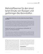 Mehrstoffbrenner für den simultanen Einsatz von flüssigen und gasförmigen Bio-Brennstoffen