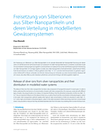 Freisetzung von Silberionen aus Silber-Nanopartikeln und deren Verteilung in modellierten Gewässersystemen