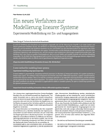 Ein neues Verfahren zur Modellierung linearer Systeme