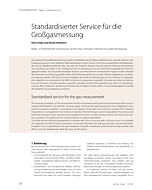 Standardisierter Service für die Großgasmessung