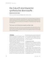 Die Zukunft strombasierter synthetischer Brennstoffe