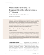 Methanolherstellung aus Biogas mittels Dreiphasenreaktor (COOMet)