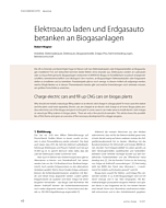 Elektroauto laden und Erdgasauto betanken an Biogasanlagen