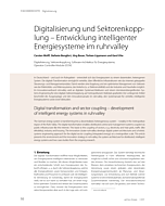 Digitalisierung und Sektorenkopplung – Entwicklung intelligenter Energiesysteme im ruhrvalley