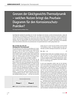 Grenzen der Gleichgewichts-Thermodynamik – welchen Nutzen bringt das Pourbaix-Diagramm für den Korrosionsschutz-Praktiker?