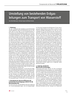 Umstellung von bestehenden Erdgasleitungen zum Transport von Wasserstoff