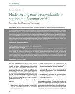 Modellierung einer Fernwirkaußenstation mit AutomationML