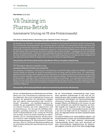 VR-Training im Pharma-Betrieb