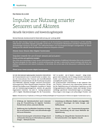 Impulse zur Nutzung smarter Sensoren und Aktoren