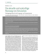 Die aktuelle und zukünftige Nutzung von Simulation