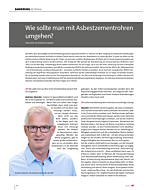 Wie sollte man mit Asbestzementrohren umgehen?