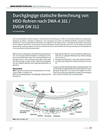 Durchgängige statische Berechnung von HDD-Rohren nach DWA-A 161 / DVGW GW 312