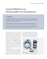 Laserstrahlhärten von Nockenwellen mit Diodenlasern