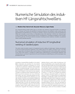 Numerische Simulation des induktiven HF-Längsnahtschweißens