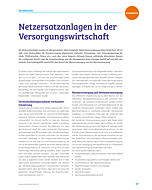 Netzersatzanlagen in der Versorgungswirtschaft