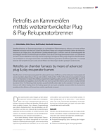 Retrofits an Kammeröfen mittels weiterentwickelter Plug & Play Rekuperatorbrenner