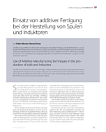 Einsatz von additiver Fertigung bei der Herstellung von Spulen und Induktoren