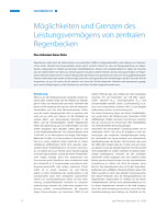Möglichkeiten und Grenzen des Leistungsvermögens von zentralen Regenbecken