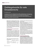 Drehkegelventile für viele Einsatzbereiche