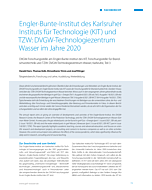 Engler-Bunte-Institut des Karlsruher Instituts für Technologie (KIT) und TZW: DVGW-Technologiezentrum Wasser im Jahre 2020