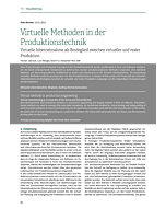 Virtuelle Methoden in der Produktionstechnik