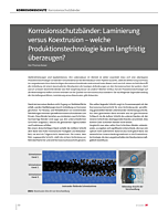 Korrosionsschutzbänder: Laminierung versus Koextrusion – welche Produktionstechnologie kann langfristig überzeugen?