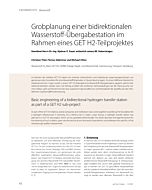 Grobplanung einer bidirektionalen Wasserstoff-Übergabestation im Rahmen eines GET H2-Teilprojektes