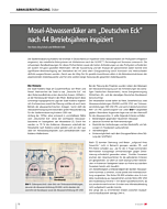 Mosel-Abwasserdüker am „Deutschen Eck“ nach 44 Betriebsjahren inspiziert