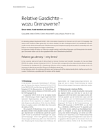 Relative Gasdichte – wozu Grenzwerte?