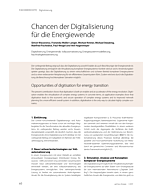 Chancen der Digitalisierung für die Energiewende