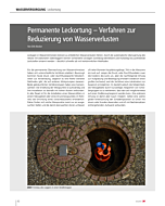 Permanente Leckortung – Verfahren zur Reduzierung von Wasserverlusten