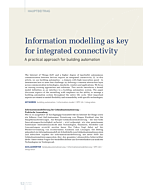 Information modelling as key for integrated connectivity