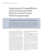 Steigerung der Energieeffizienz durch die Nutzung heißer Kühlluft mit einem neuen Verbrennungskonzept