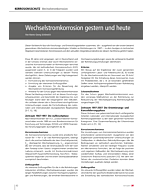 Wechselstromkorrosion gestern und heute