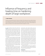 Einfluss der Frequenz und Erwärmungszeit auf die Härtetiefe von großen Werkstücken