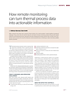 How remote monitoring can turn thermal process data into actionable information