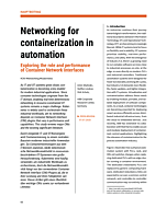 Networking for containerization in automation
