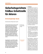 Sicherheitsgerichtete Feldbus-Schnittstelle für Aktoren