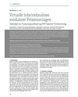 Virtuelle Inbetriebnahme modularer Prozessanlagen