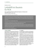 LoRaWAN ein Baustein für NOA