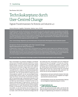 Technikakzeptanz durch User-Centred Change