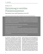 Optimierung in verteilten Produktionssystemen