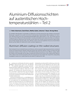 Aluminium-Diffusionsschichten auf austenitischen Hoch-temperaturstählen – Teil 2