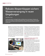 Robuste Absperrklappen sichern Wasserversorgung in rauen Umgebungen