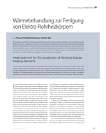 Wärmebehandlung zur Fertigung von Elektro-Rohrheizkörpern