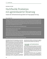 Hochflexible Produktion mit agentenbasierter Steuerung
