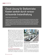 Cloud-Lösung für Stellantriebe: Kosten senken durch vorausschauende Instandhaltung