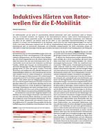 Induktives Härten von Rotorwellen für die E-Mobilität