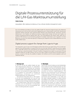 Digitale Prozessunterstützung für die L/H-Gas-Marktraumumstellung
