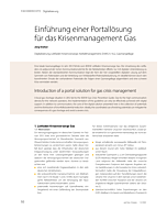 Einführung einer Portallösung für das Krisenmanagement Gas